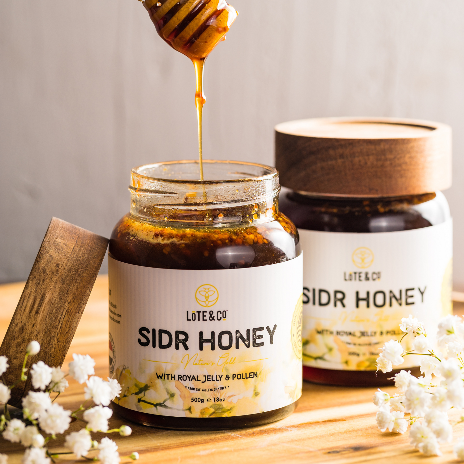 Yemeni Sidr Honey With Bee Pollen (500g)