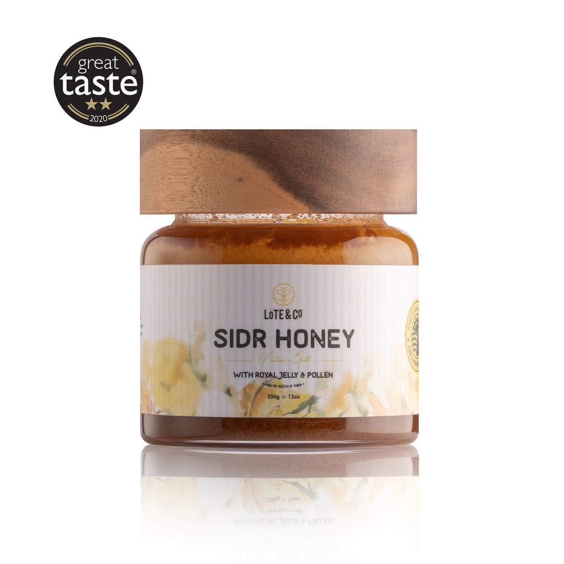 Yemeni Sidr Honey With Royal Jelly &amp; Bee Pollen (350g)